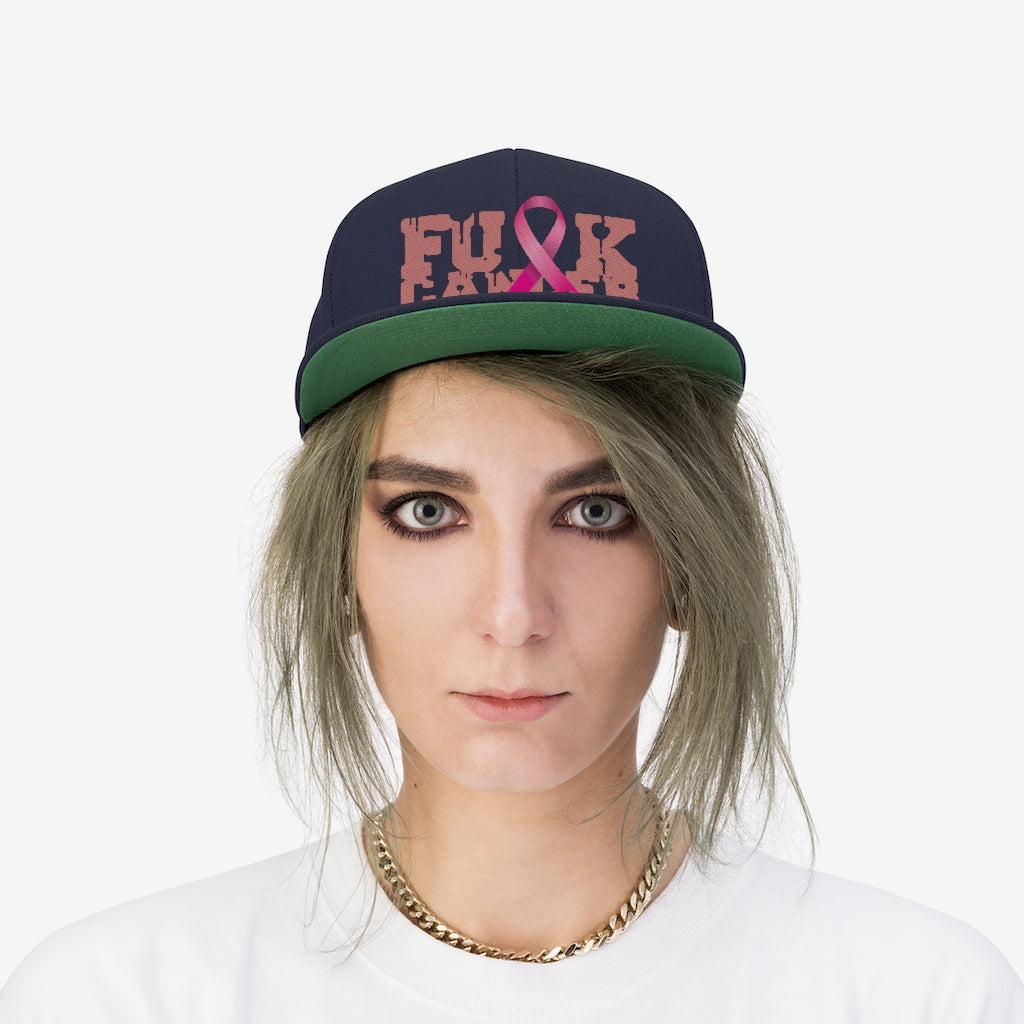 F$%# Cancer flat bill hat